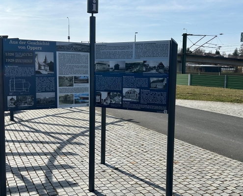 Ortsplan Opperzer Geschichte